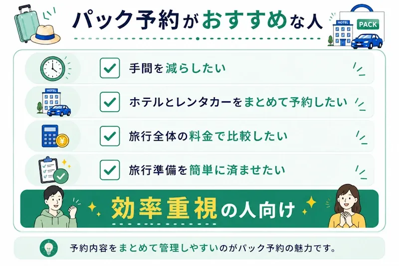パック予約がおすすめな人