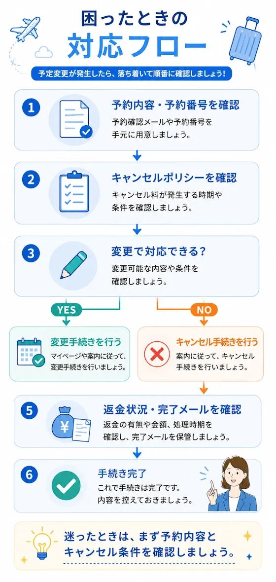 困ったときの対応フロー