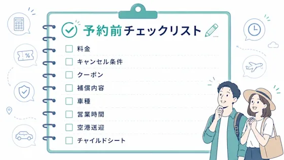 予約前チェックリスト