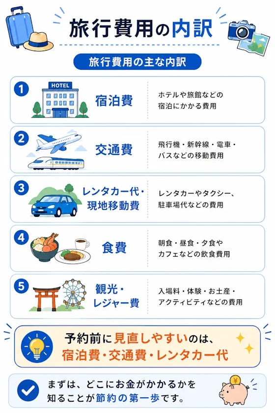 旅行費用の内訳