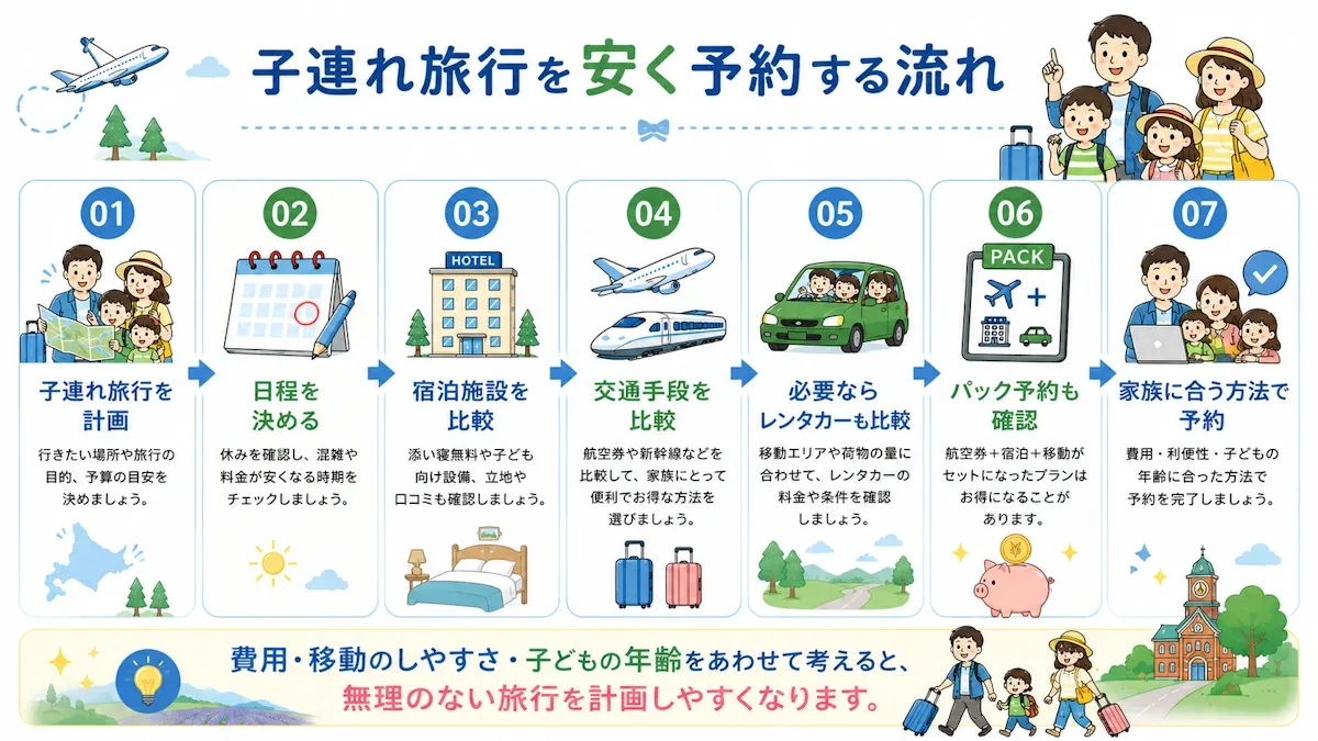 子連れ旅行を安く予約する方法